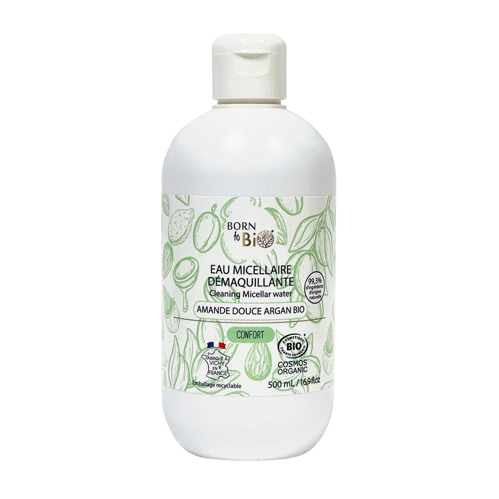 Eau Micellaire Démaquillante Amande Douce Argan - Certifiée Bio-3
